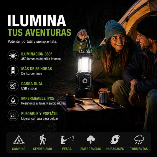 Linterna Solar 360°